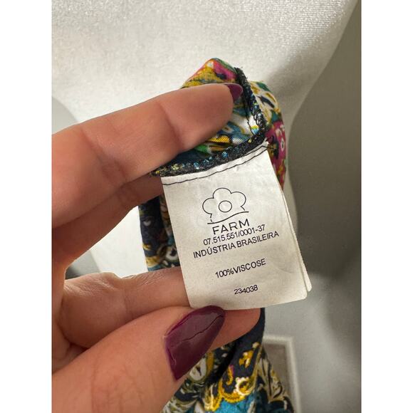 Farm Rio Printed Mini Dress Size Medium - Picture 5 of 6